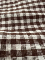 Tea Towel - Woven Mini Gingham Check in Tobacco