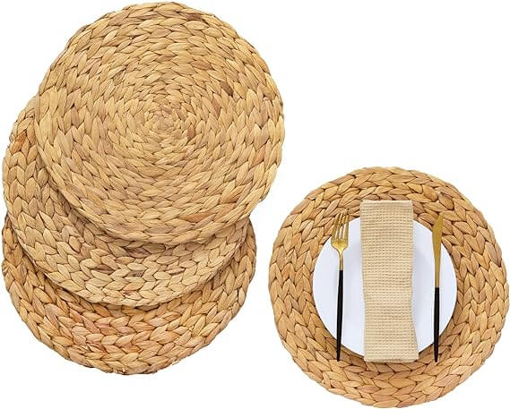 Boho Woven Placemats set of 4