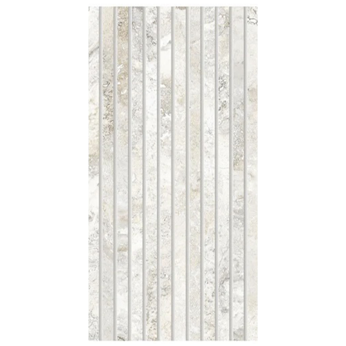 Bloom Grey Rise Deco porcelain tile, matte gray, deco pattern, 12x24 inch