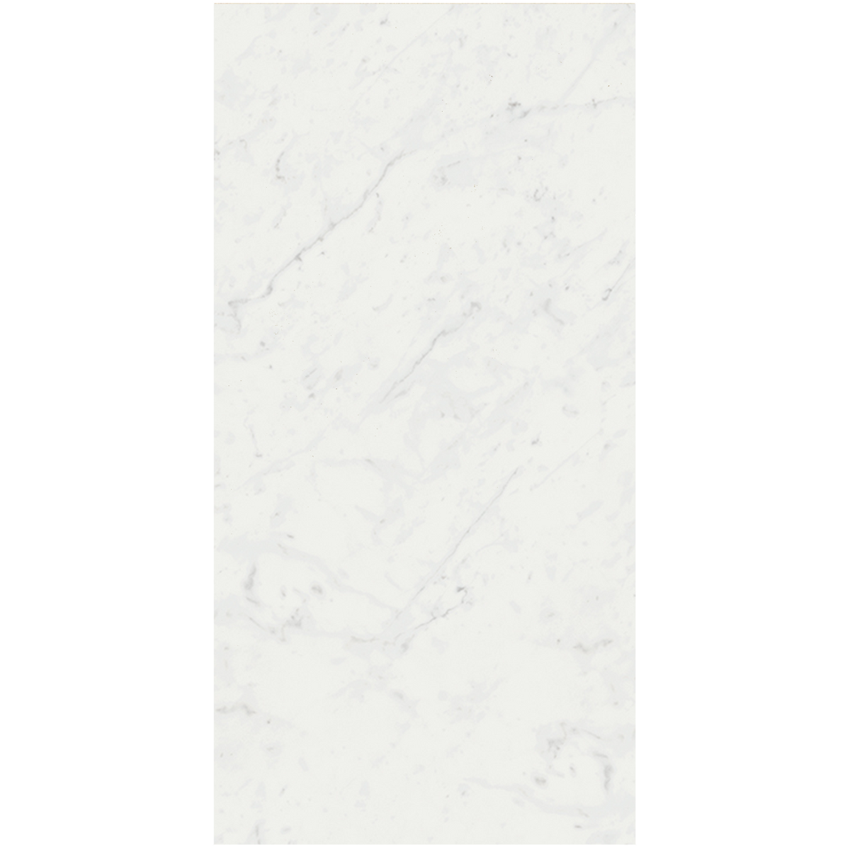 Vallelunga Carrara porcelain tile, white marble-look, 12x24 inch