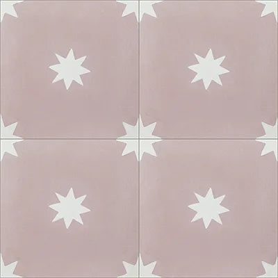 Estrellas Pink 8x8" Tile