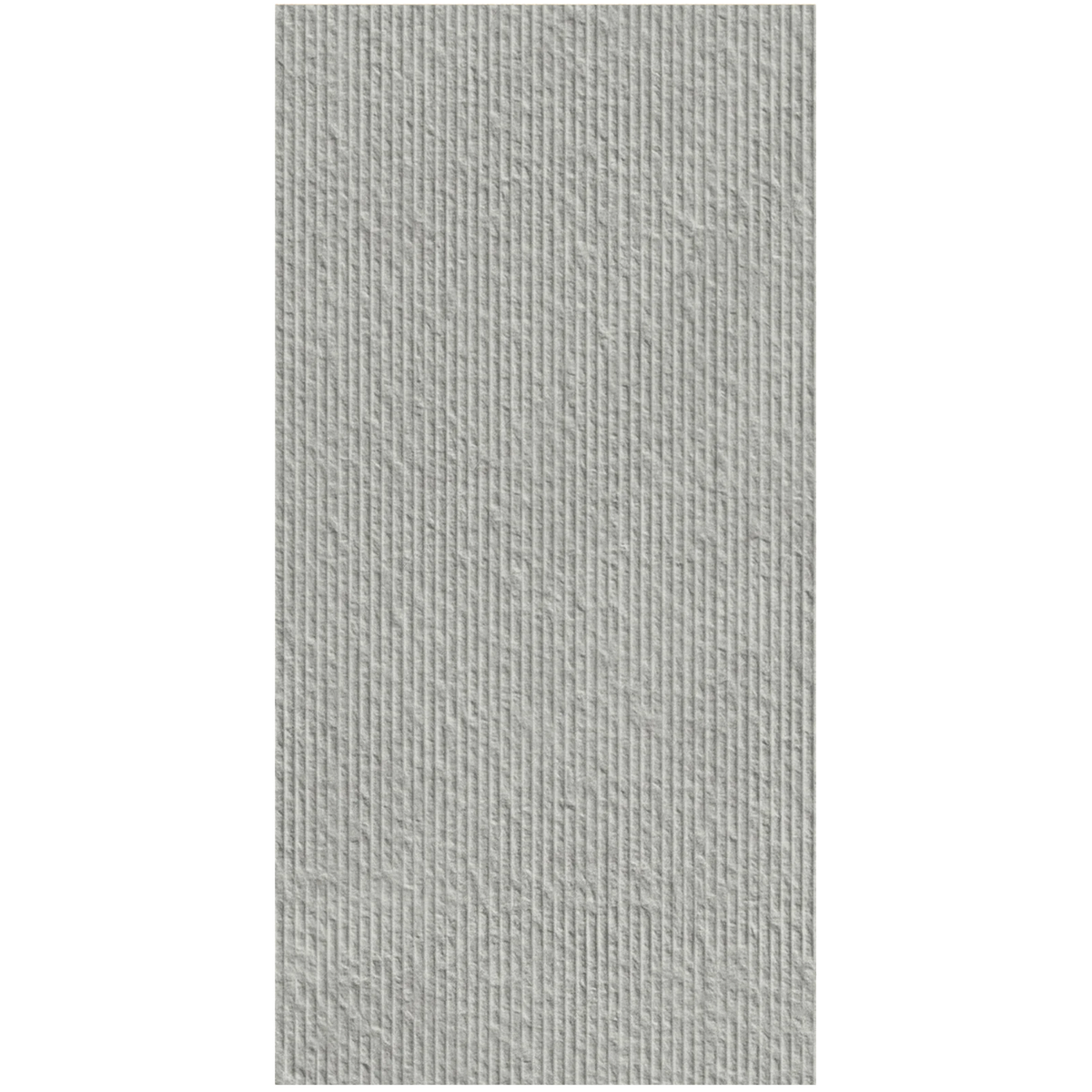 Atelier Combed Essence porcelain tile, combed-texture neutral, 12x24 inch