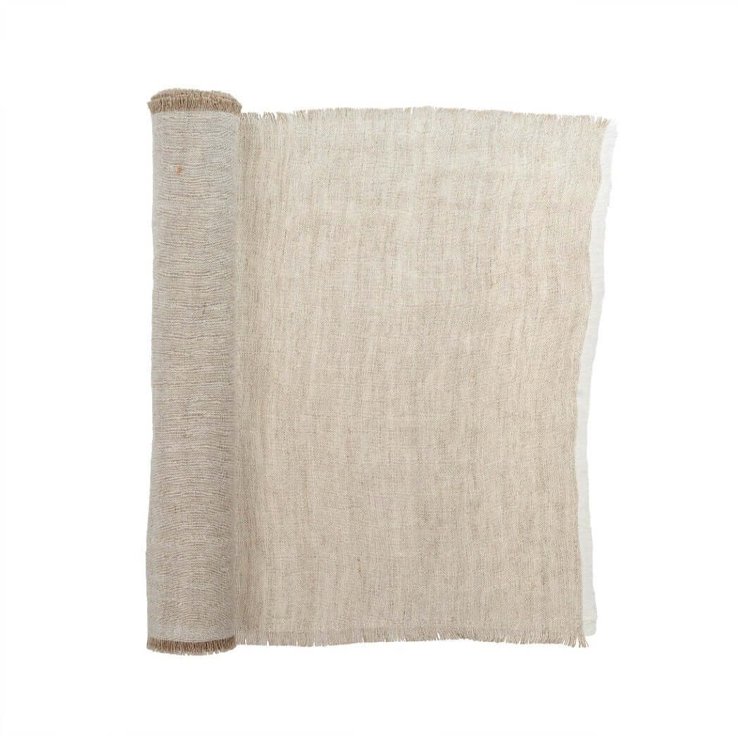 Lina Linen Runner, Chambray
