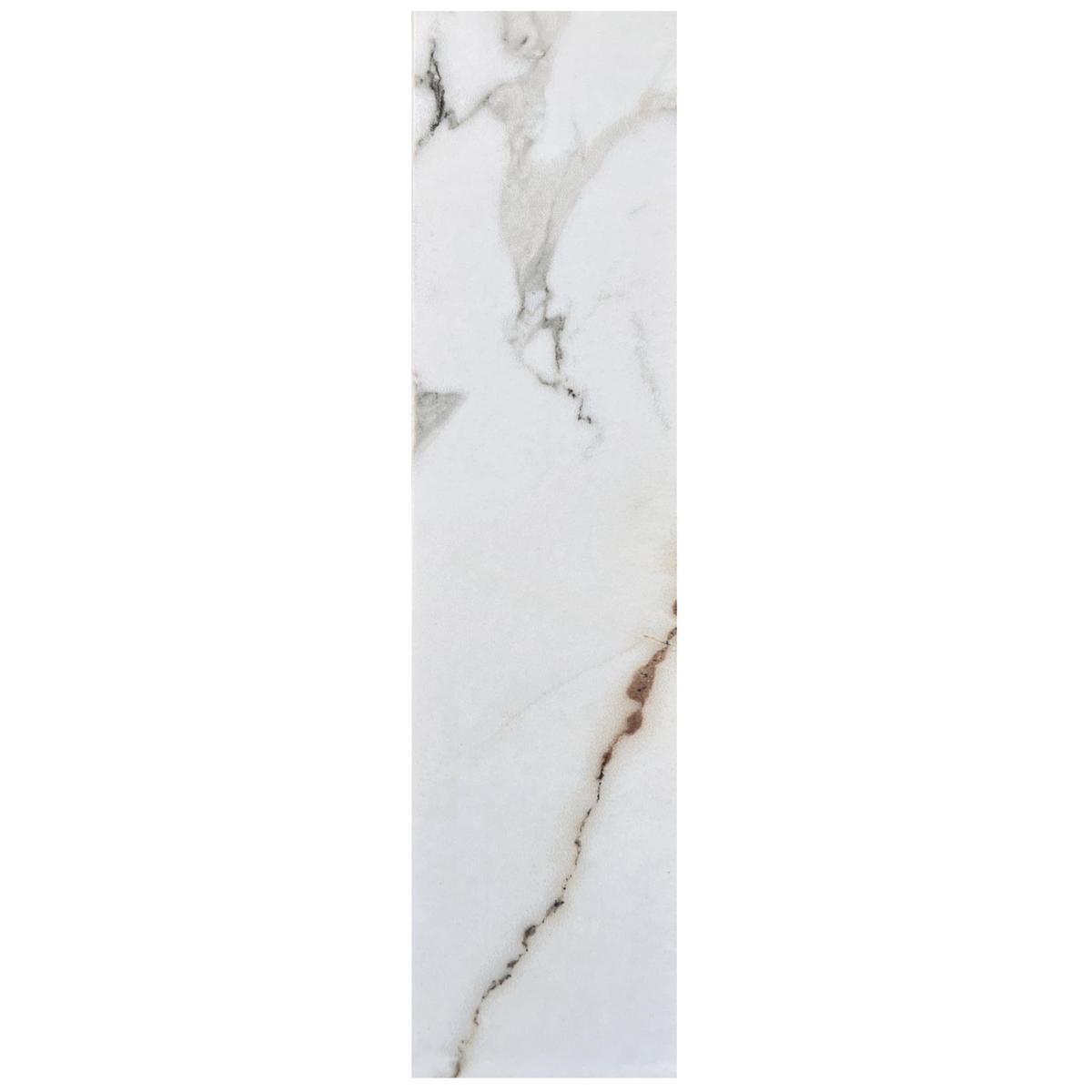 Vallelunga Luce Oro Satin porcelain tile, satin gold-toned, 3x12 inch