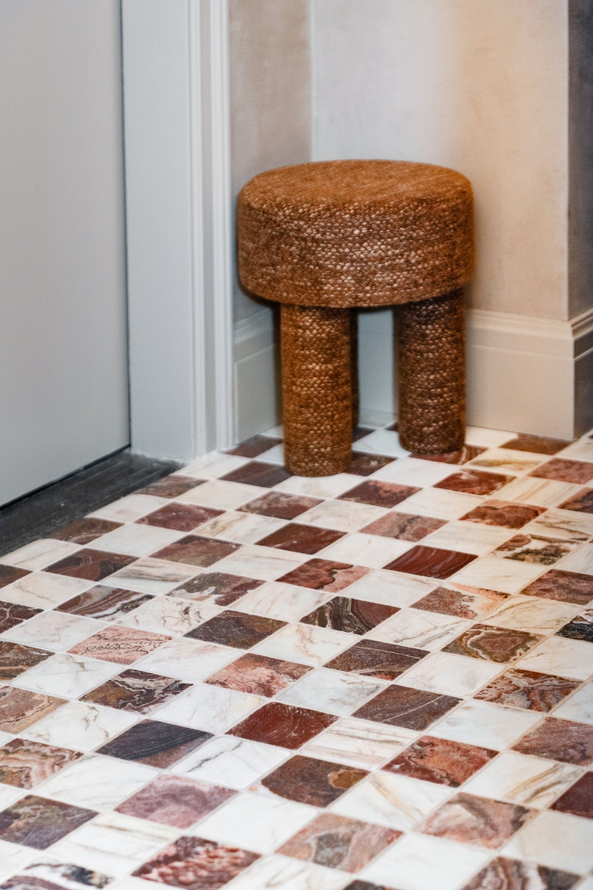 Red Onyx 4"x4" Tumbled Marble Tile