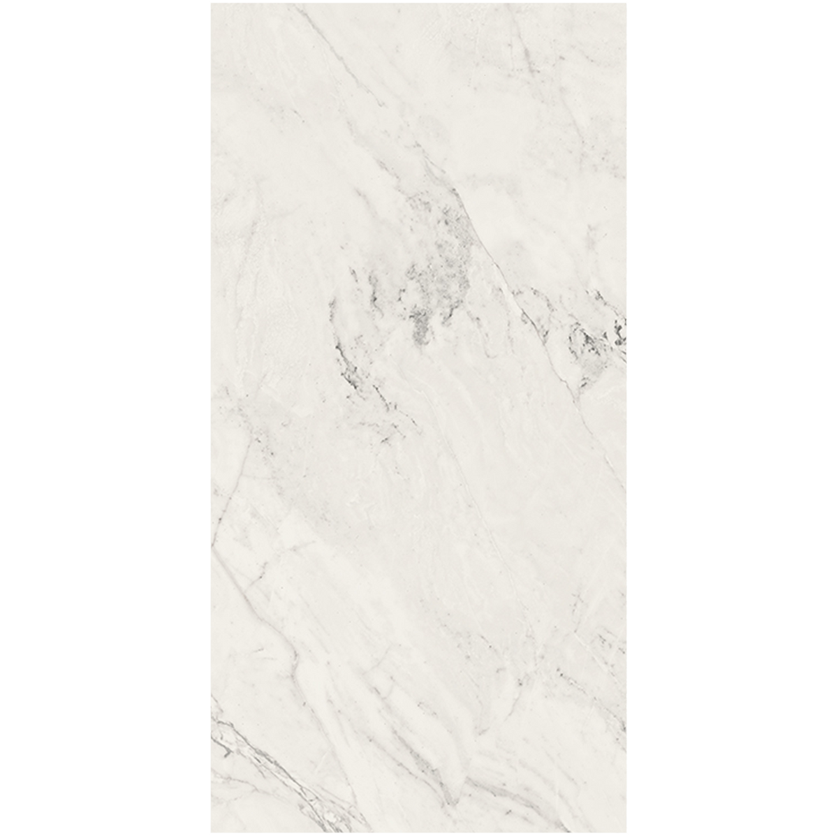 Vallelunga Nova Satin porcelain tile, white marble-look, satin finish, 24x48 inch