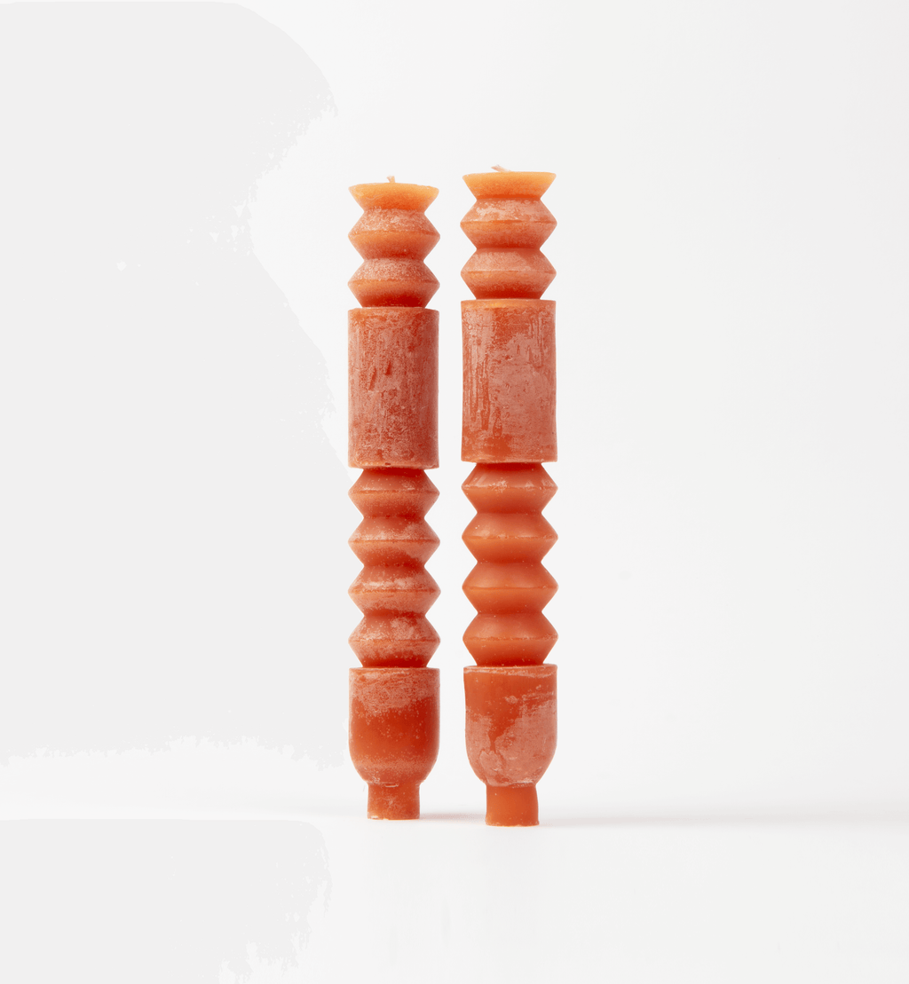 Unscented Totem Taper Candles in Box, Set of 2