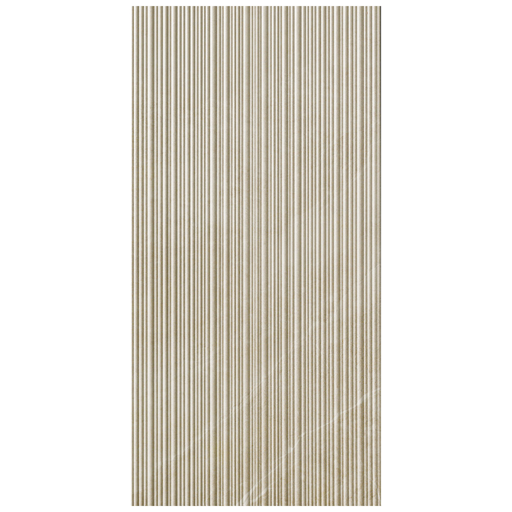 Italgraniti Shale Ribbed porcelain tile, sandy ribbed stone-look, 12x24 inch