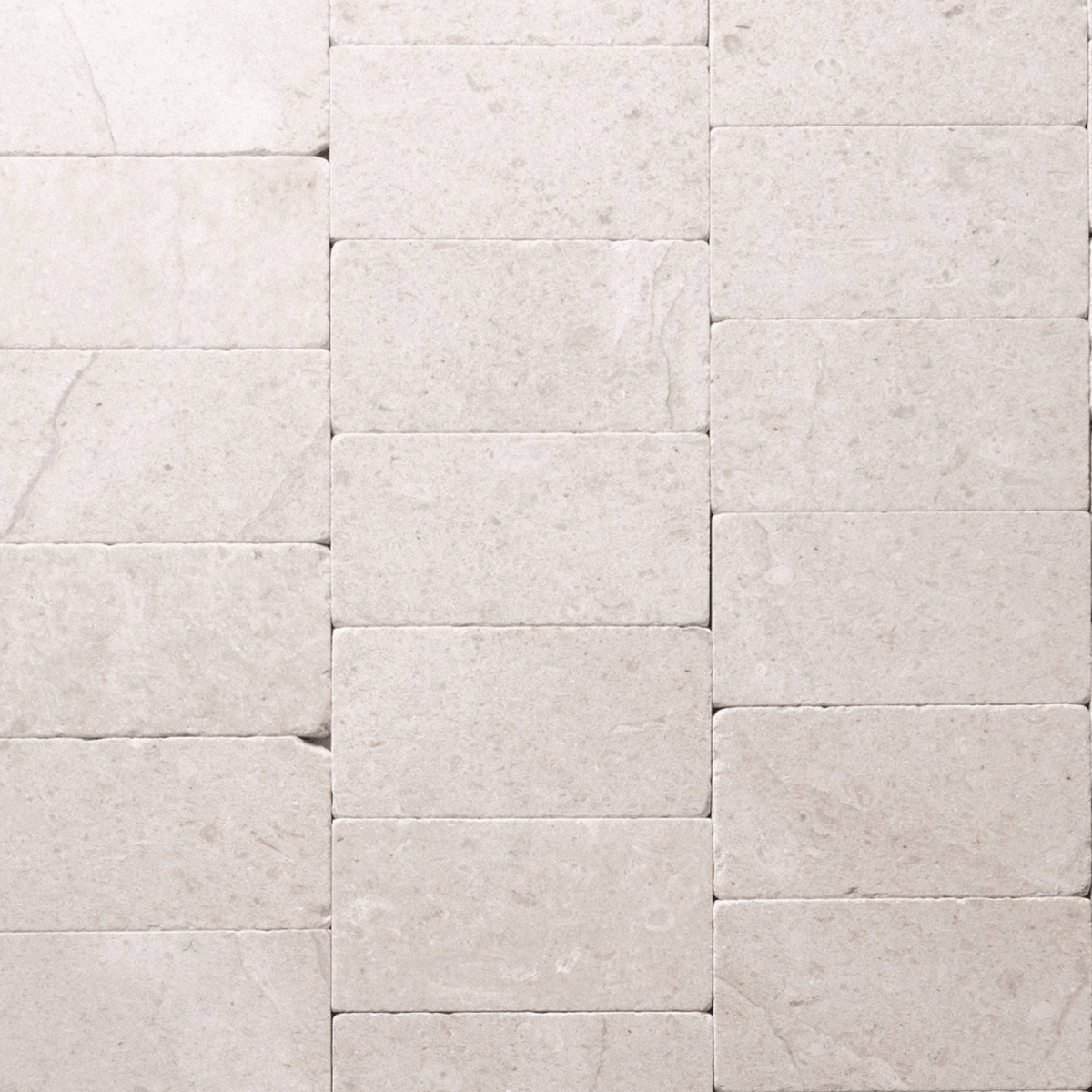 Sierra Limestone tile, warm beige, 3x6 inch