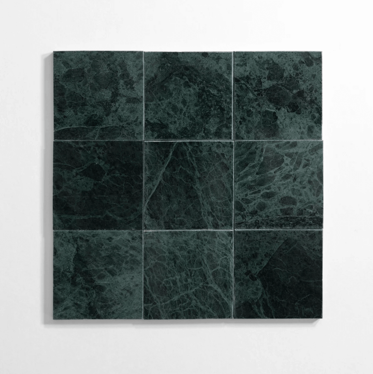 Guatemala Green marble tile, deep green, 12x12 inch