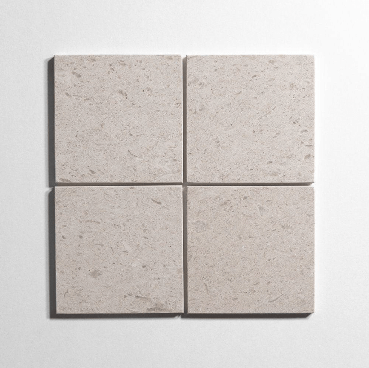 Sierra Limestone tile, warm beige, 6x6 inch
