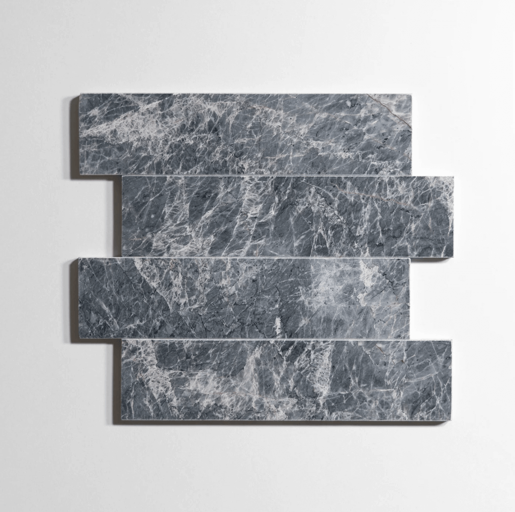 Riviera Gray 3"x12" Honed Marble Tile