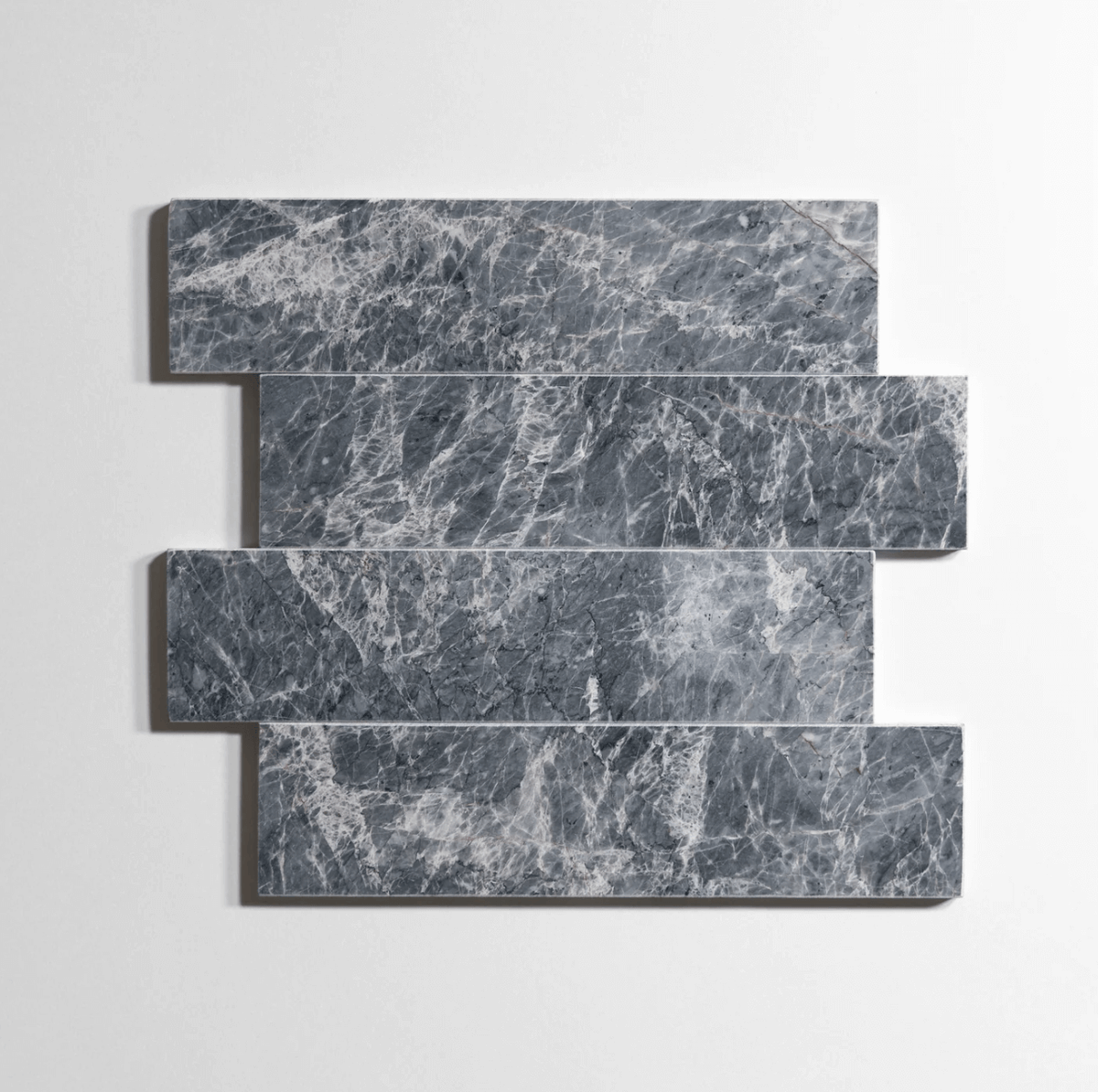 Riviera Gray 3"x12" Honed Marble Tile