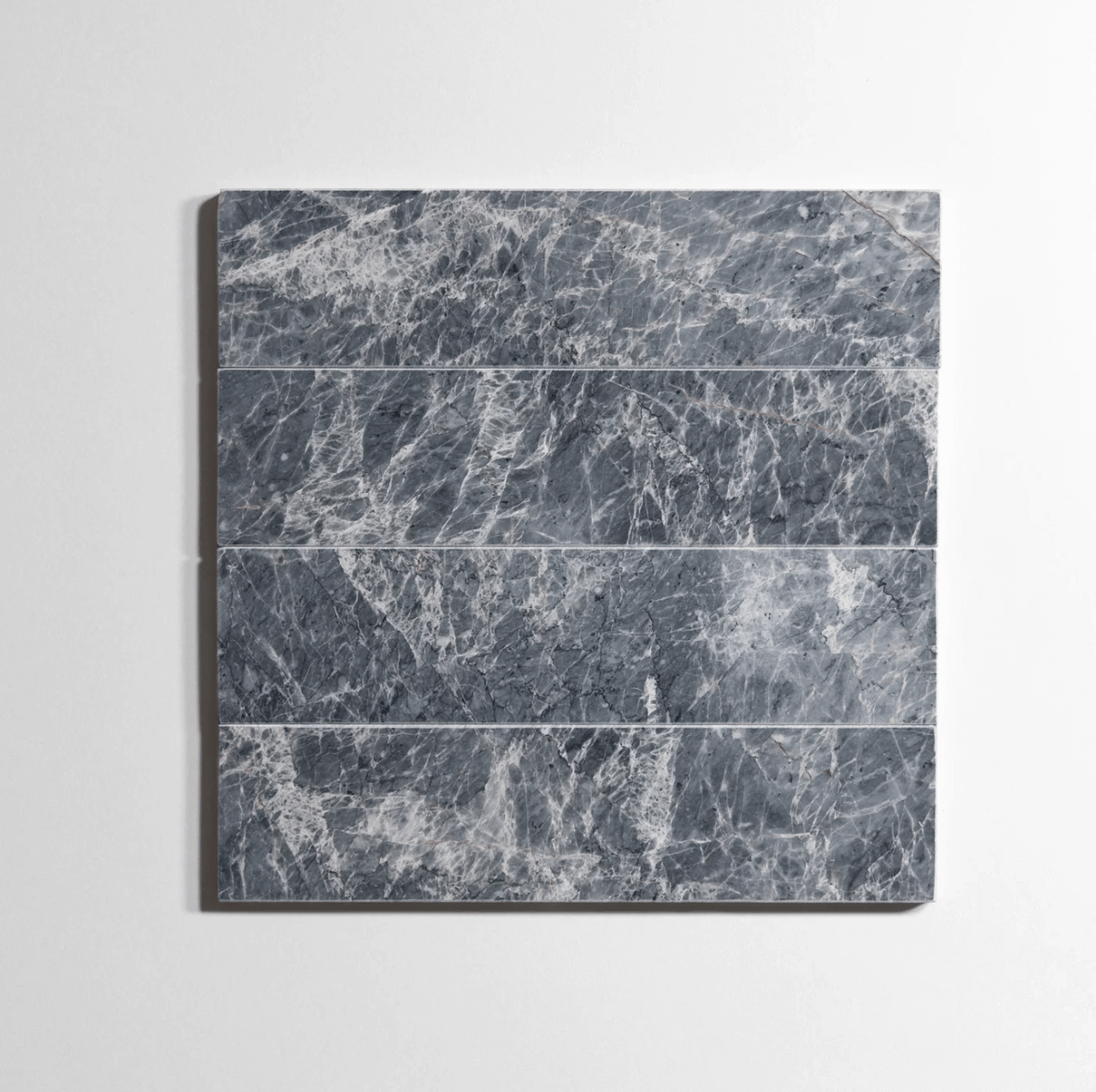 Riviera Gray marble tile, cool gray, 3x12 inch