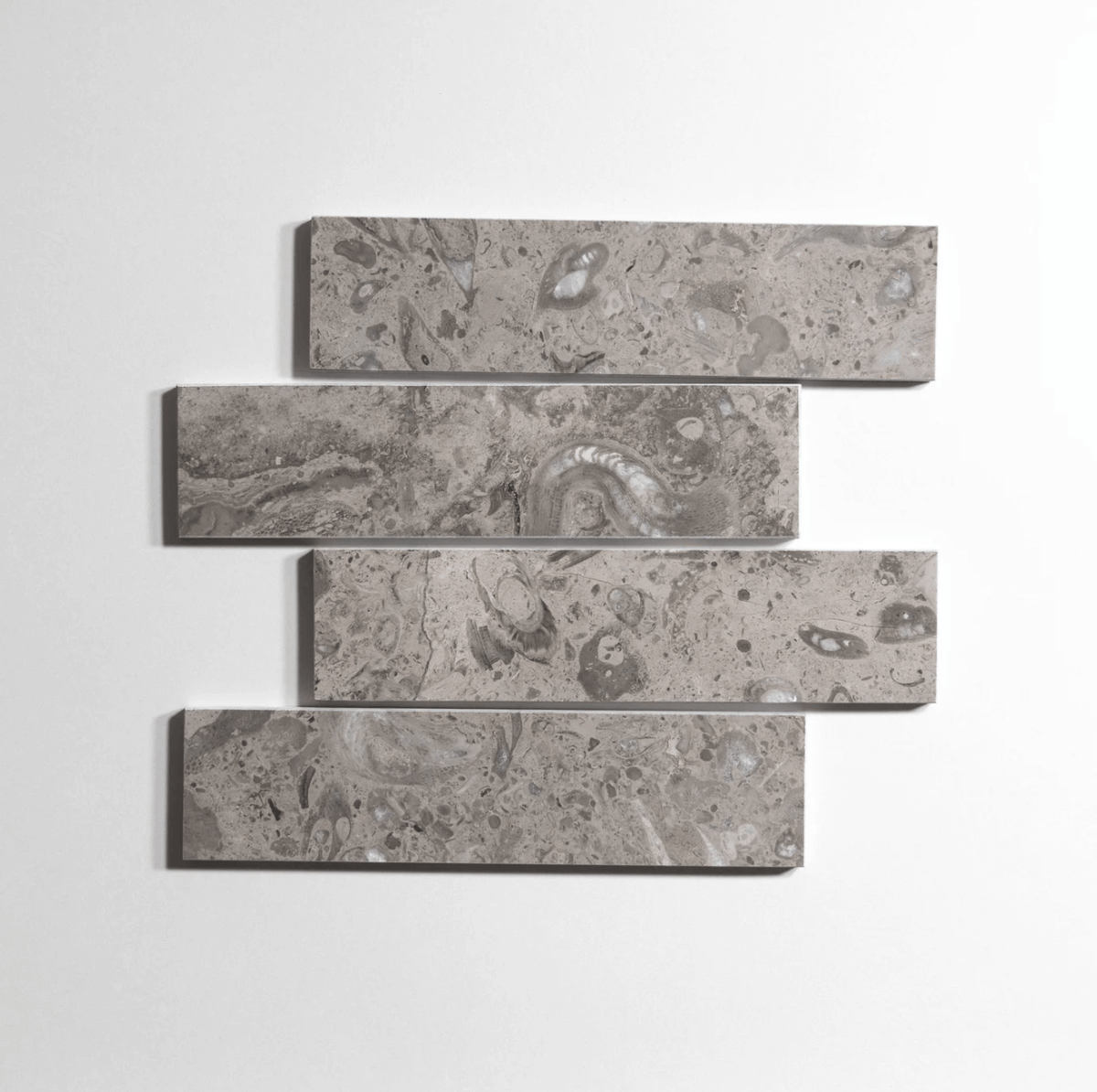 Sage Gray 3"x12" Honed Marble Tile