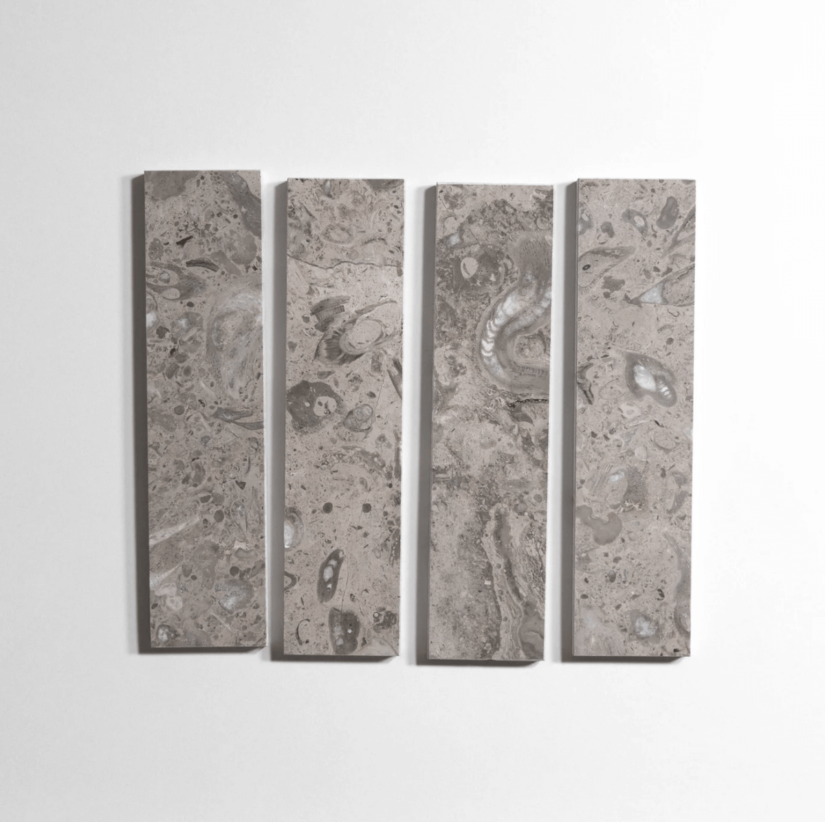 Sage Gray stone tile, soft gray-green, 3x12 inch