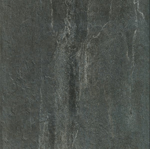 Unicom Inkwell porcelain tile, deep charcoal, 24x24 inch