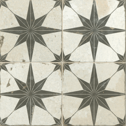 FS Star Patterned Matte Ceramic Tile Collection 18"x18"