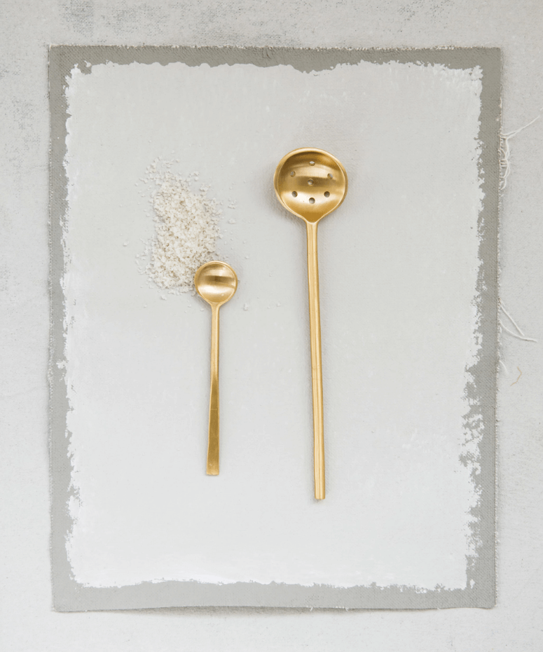 Brass Olive Spoon