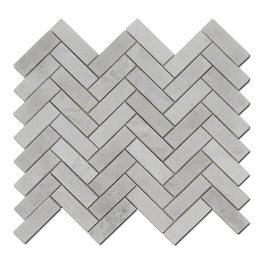Iceberg 1"x3" Herringbone Polished Mosaic