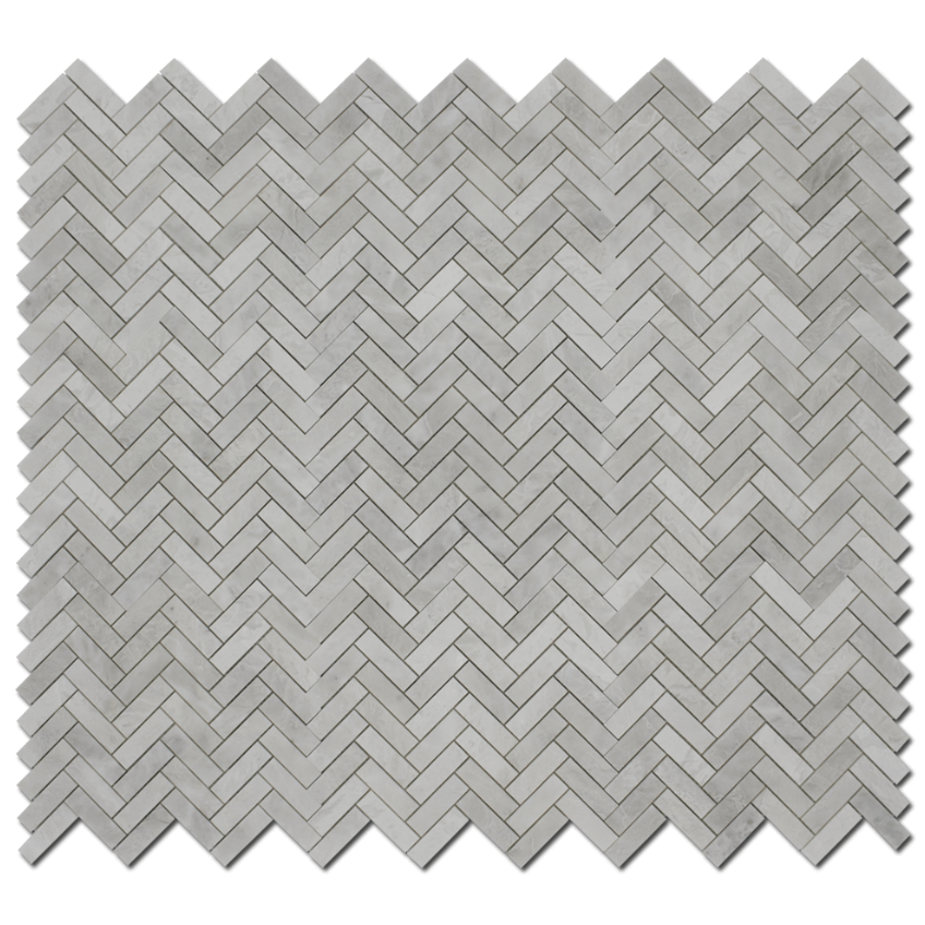 Iceberg 1"x3" Herringbone Polished Mosaic