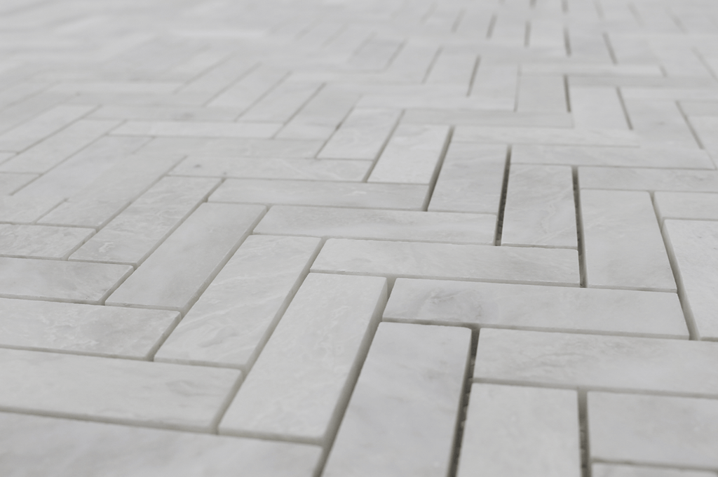 Iceberg 1"x3" Herringbone Polished Mosaic