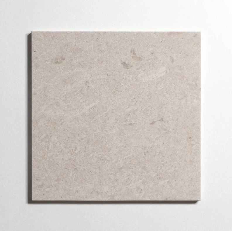 Sierra Limestone tile, warm beige, 12x12 inch
