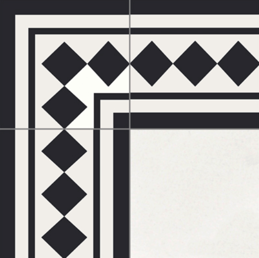 RITZ Border 8"x8" Cement Tile