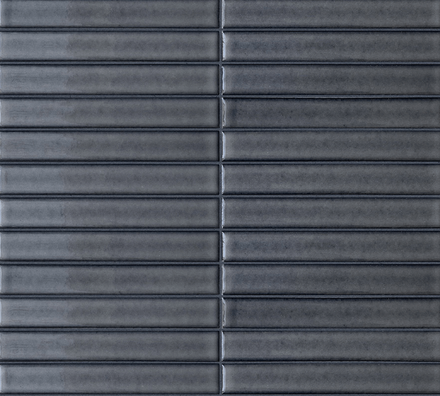 Stick Ceramic Tile Collection in dark gray, 11x12 inches, ideal for versatile wall and floor applications.