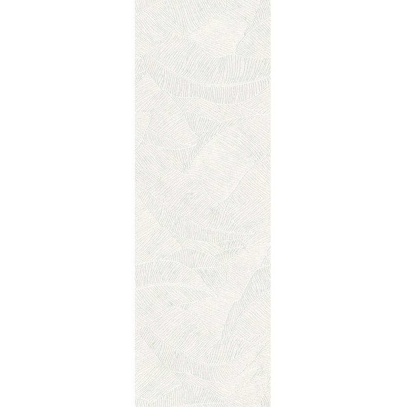 Richmond 3D Deco Tile Collection in white, 13x39 inches, featuring an elegant wavy pattern for modern decor.