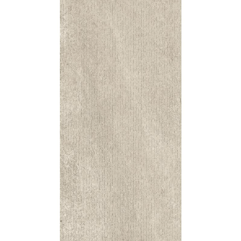 Bergstone 24x48 Deco Porcelain Tile in a soft beige color with a subtle textured pattern for elegant home decor.