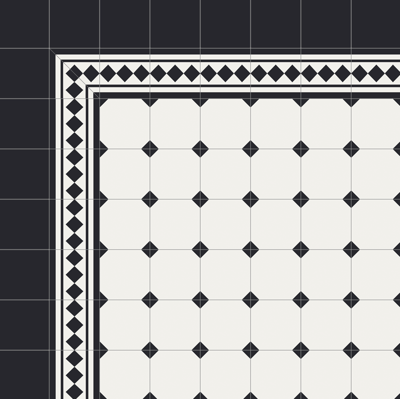 RITZ Border 8"x8" Cement Tile