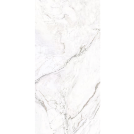 Vallelunga Nova porcelain tile, white marble-look, 24x48 inch