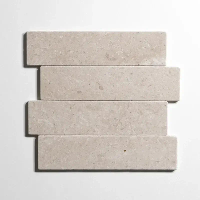 Sierra Limestone Tumbled 3"x12" Marble Tile