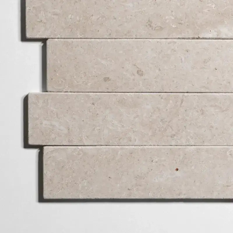 Sierra Limestone Honed & Beveled 3"x12" Marble Tile