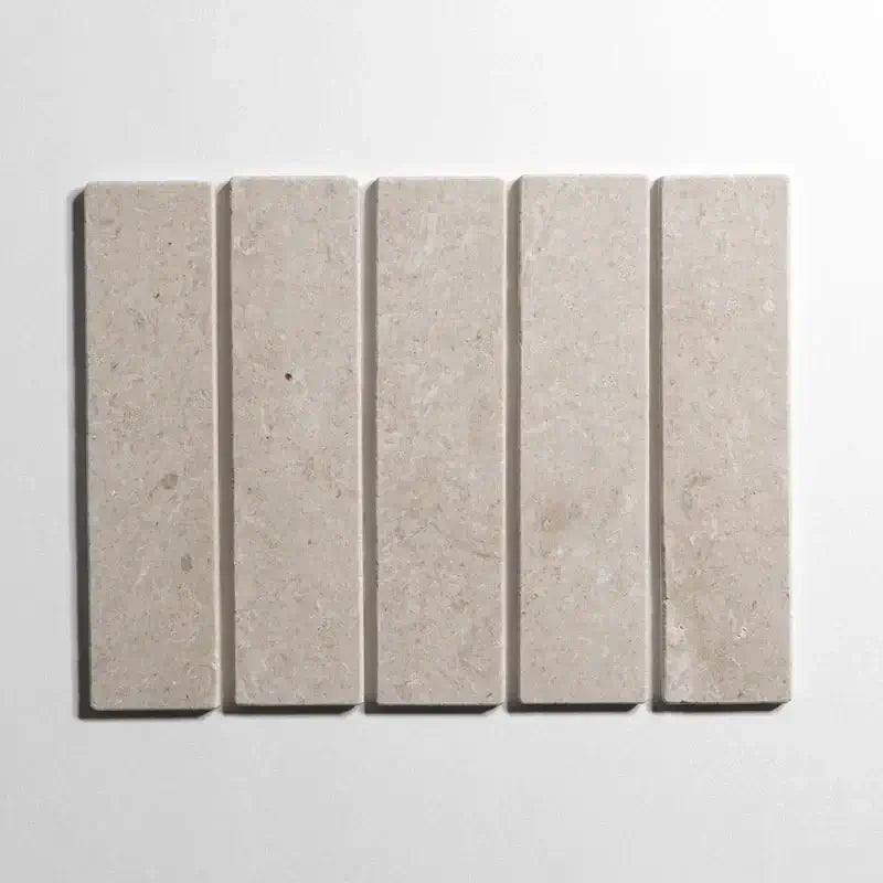 Sierra Limestone tile, warm beige, 3x12 inch