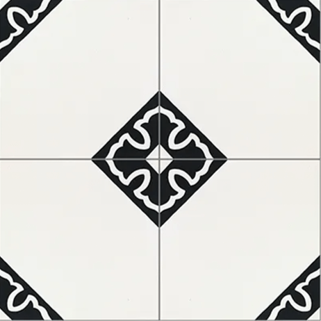 Colonial Doble Black 8x8" Tile