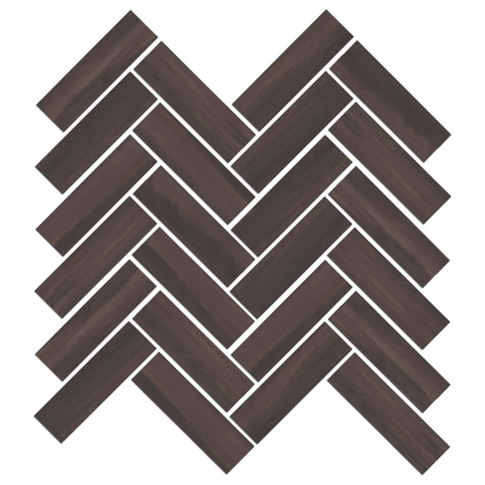 Mood Wood Glazed Herringbone Mosaic Tile 12"x15"