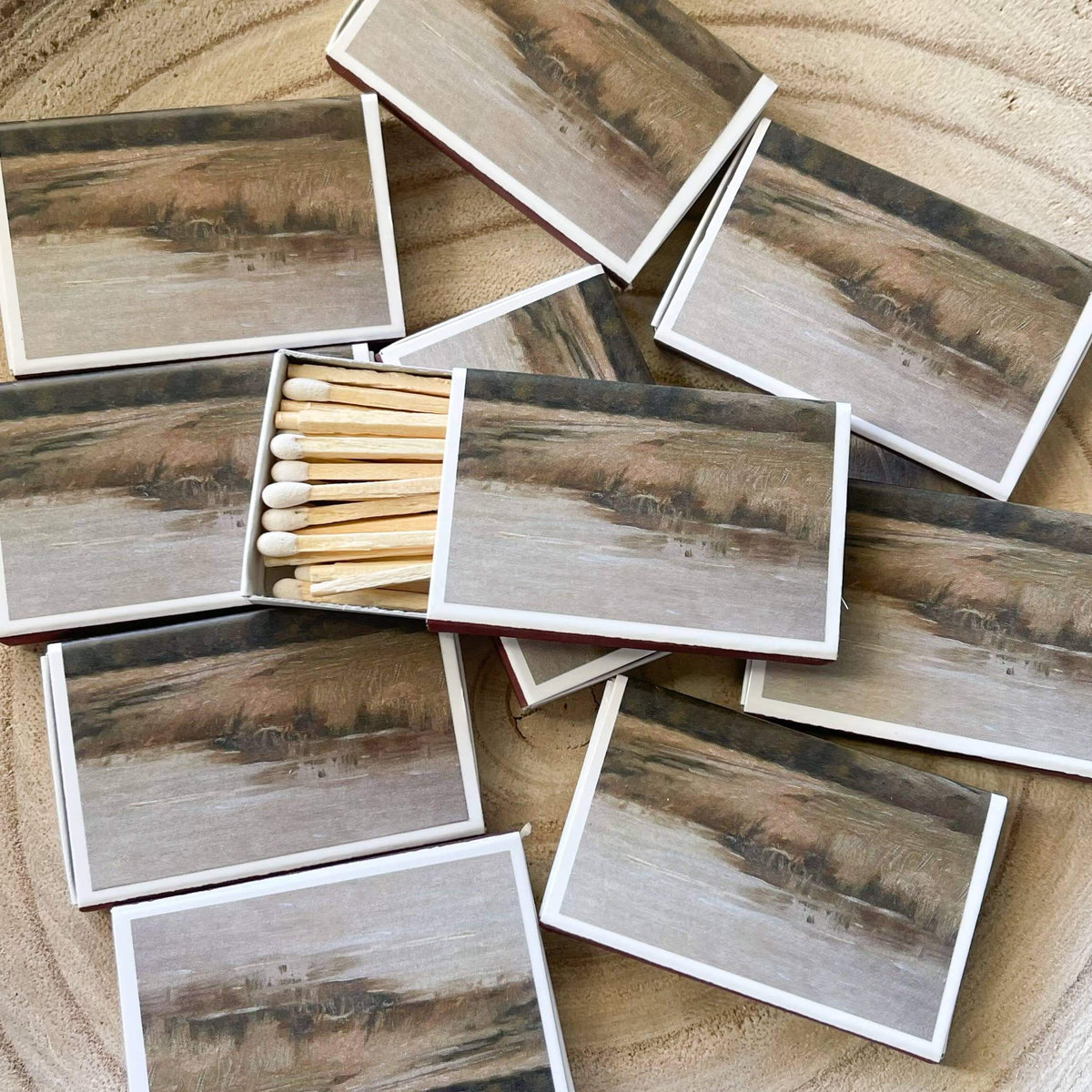 Muted Countryside Match Set - Vintage Landscape