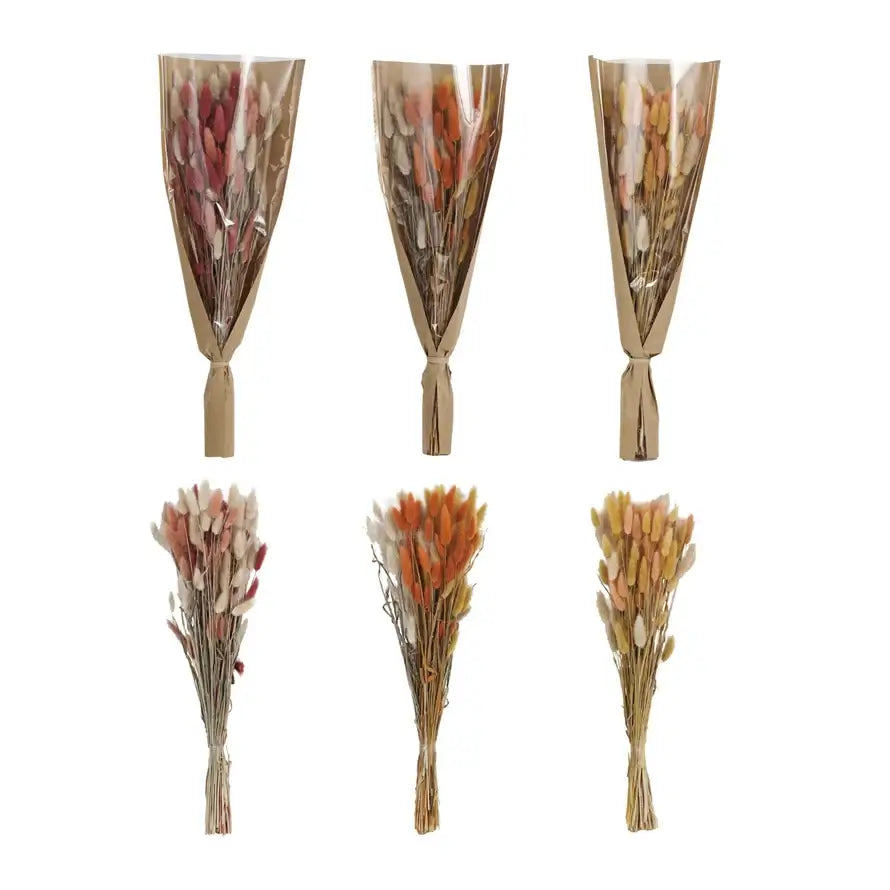 Dried Natural Bunny Tail Bunch, Set of 3