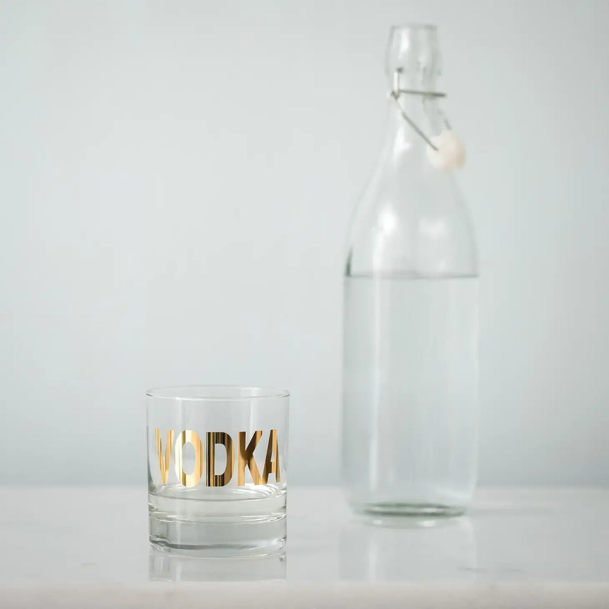 Scotch and Whisky Glasses with 20K Gold Mixology Rocks