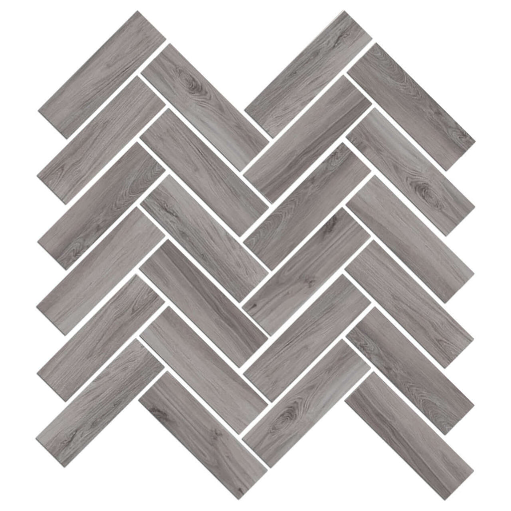 Mood Wood Glazed Herringbone Mosaic Tile 12"x15"