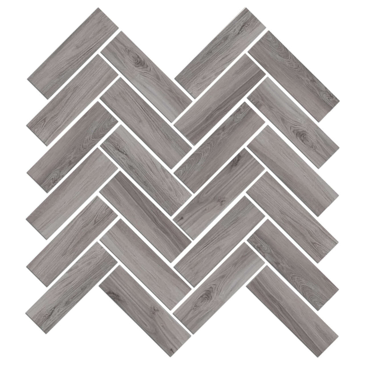 Mood Wood Glazed Herringbone Mosaic Tile 12"x15"