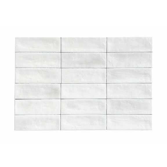Mayolica Beret porcelain tile, glazed, 2x6 inch