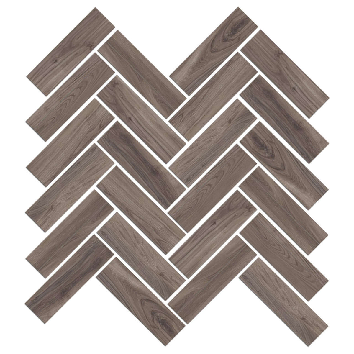 Mood Wood Glazed Herringbone Mosaic Tile 12"x15"