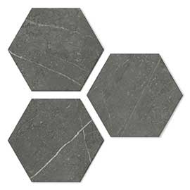 Pietra 5.5”x6.3” Ceramic Hexagon Tile Collection