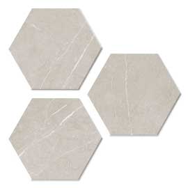 Pietra 5.5”x6.3” Ceramic Hexagon Tile Collection