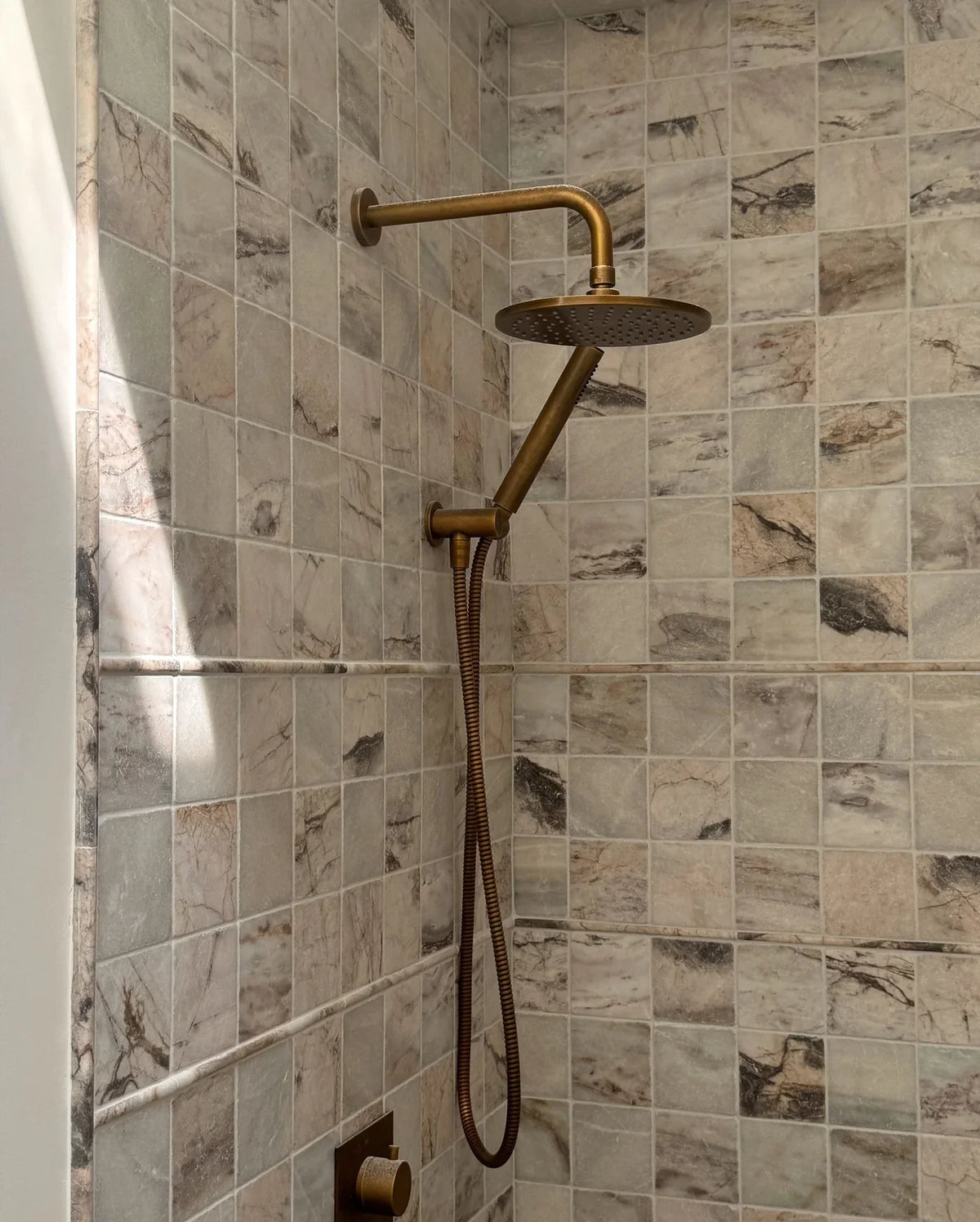 Rosewood 4"x4" Tumbled Marble Tile