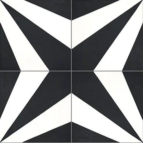Schuman Black 8x8" Tile
